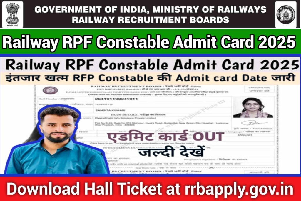 Railway RPF Constable Admit Card 2025